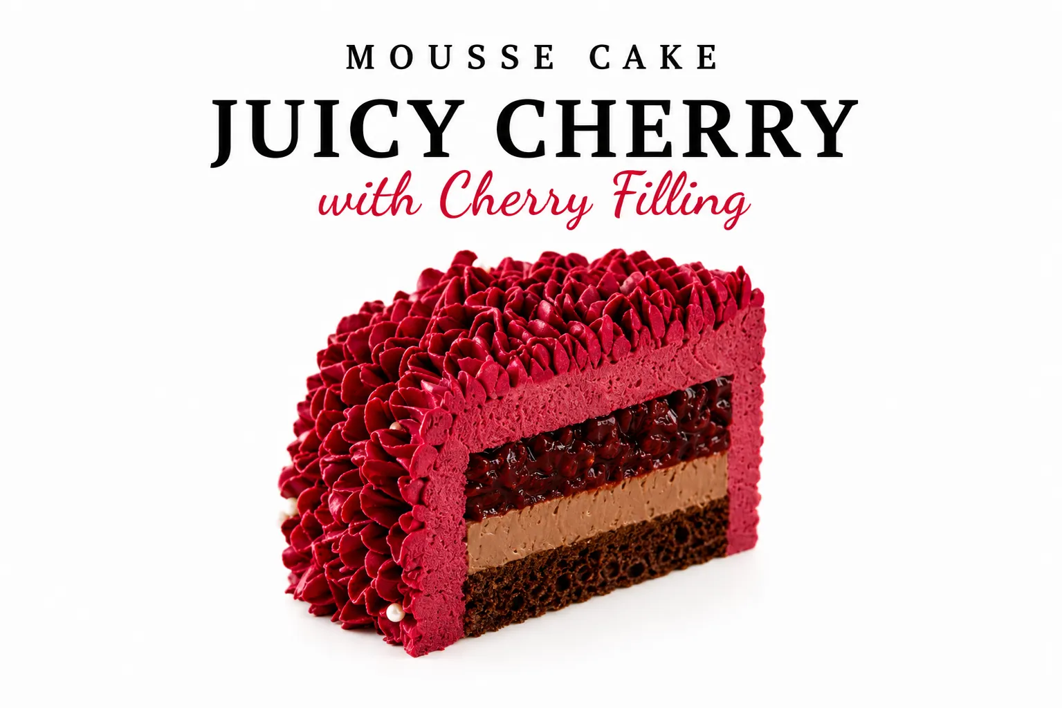 Mousse bento cake "Juicy Cherry"