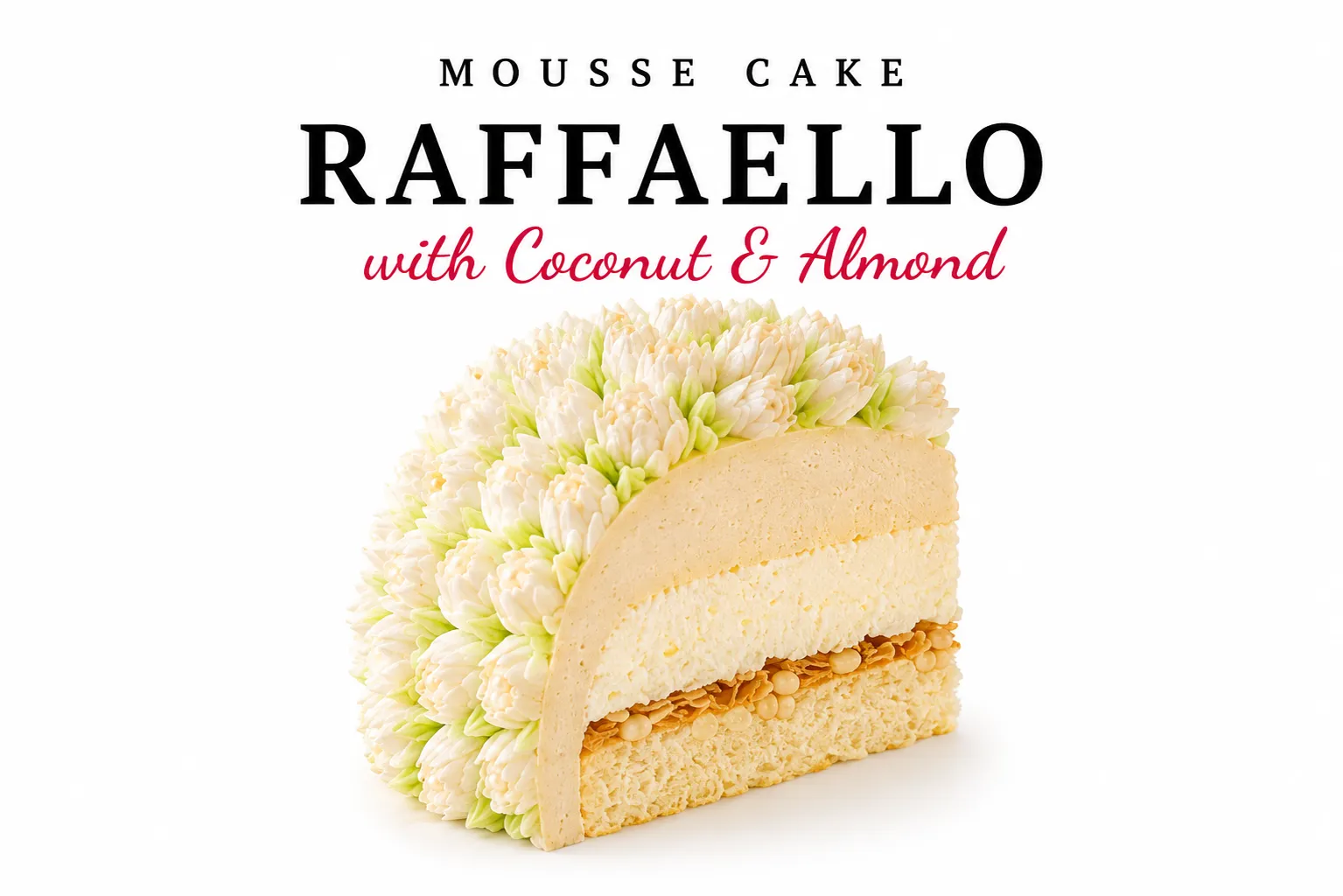 Муссовый бенто-торт "Raffaello"
