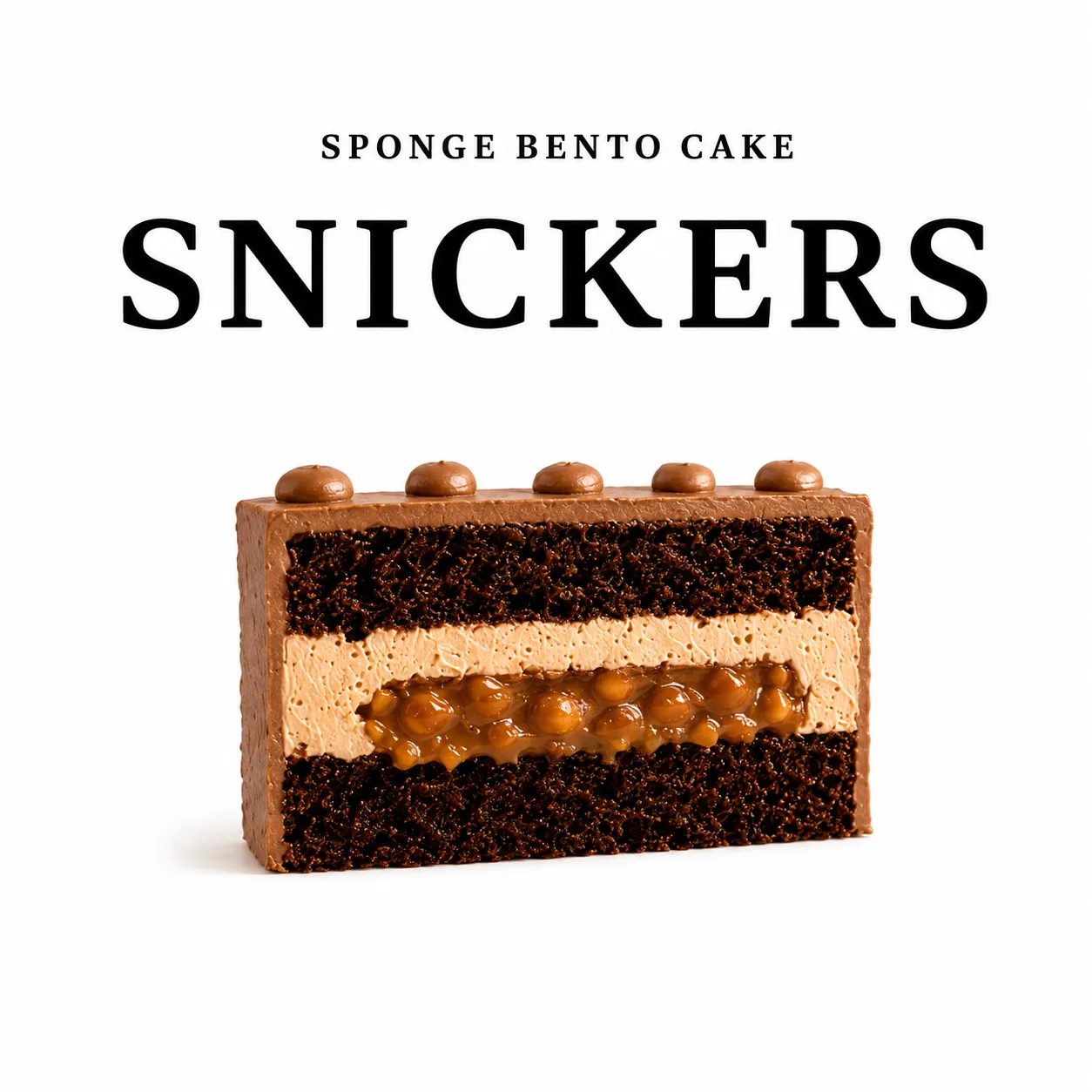 Бисквитный торт «Snickers»