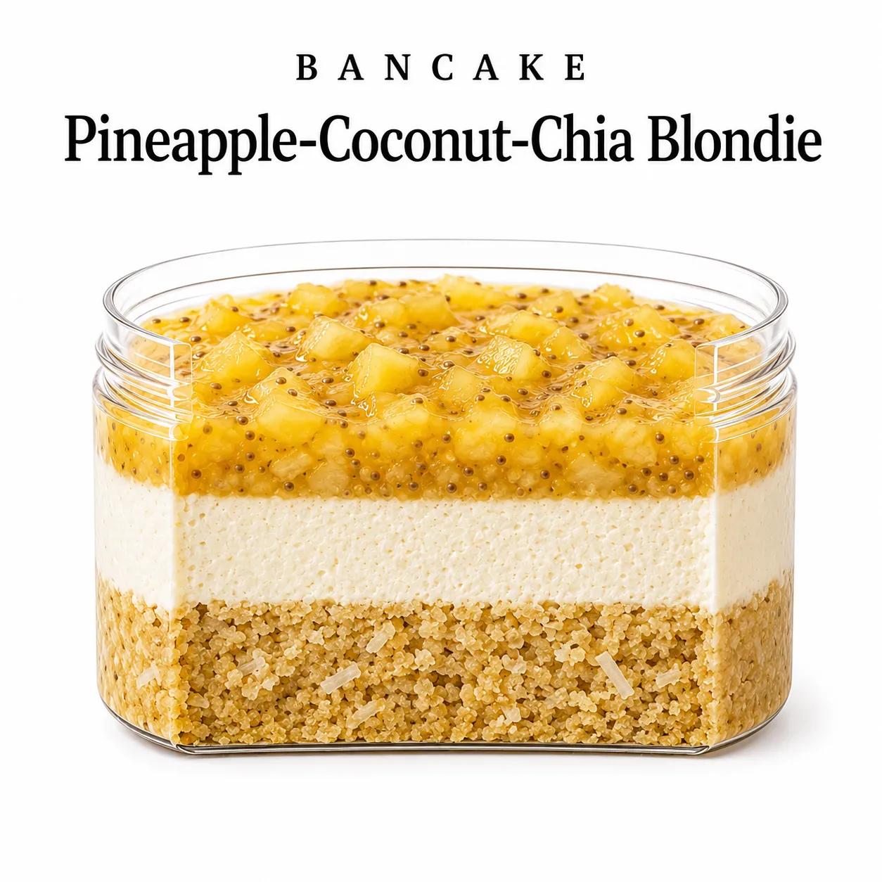 Bancake «Pineapple–Coconut–Chia Blondie»