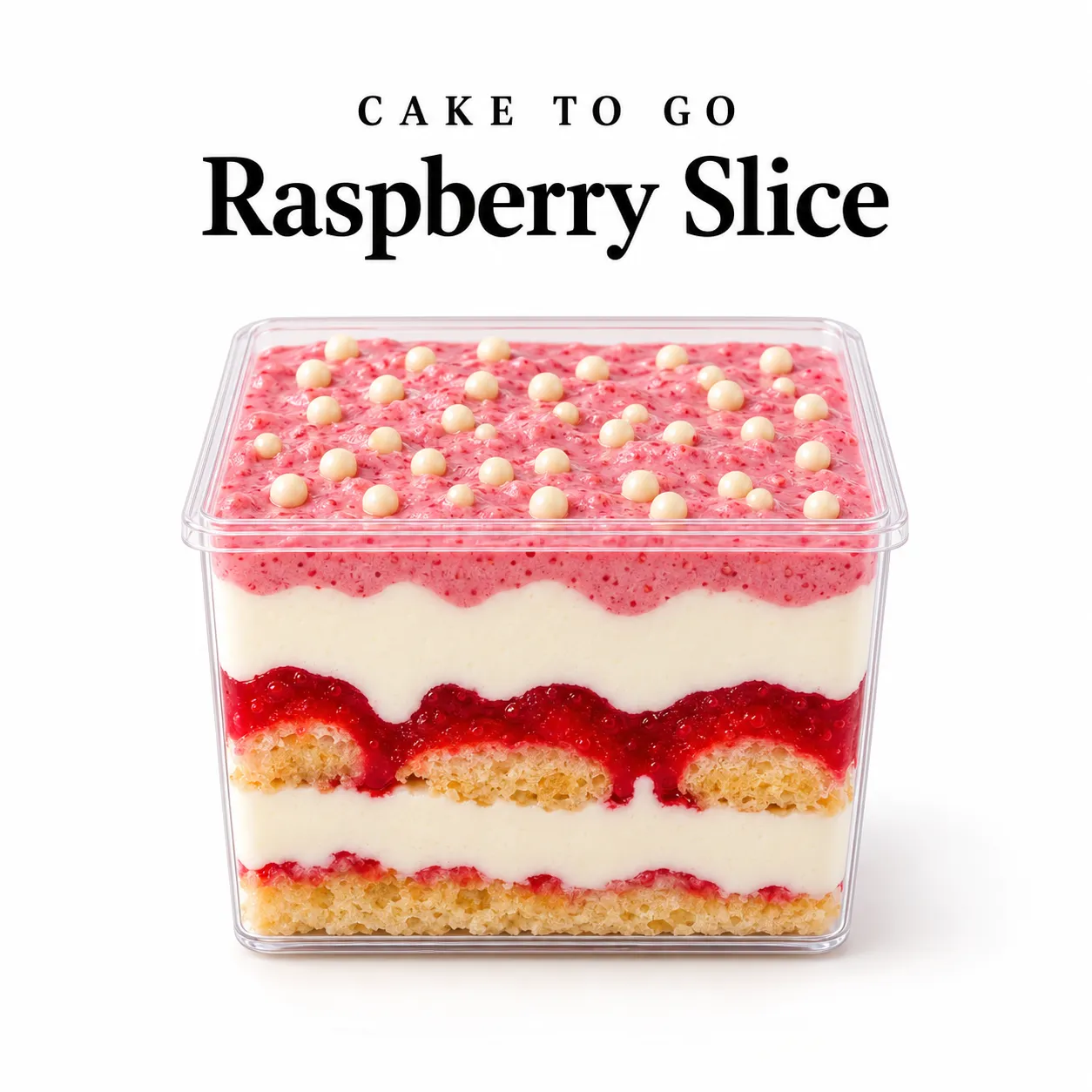 Cake To Go "Raspberry Slice"