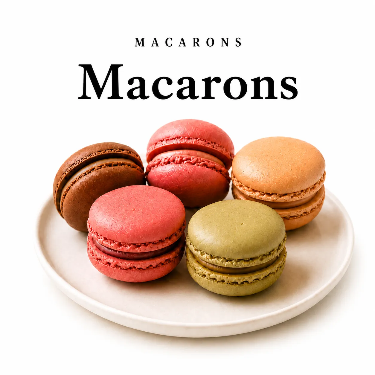 Macarons - Ванильные, Шоколадные, Фисташковые, Тропические