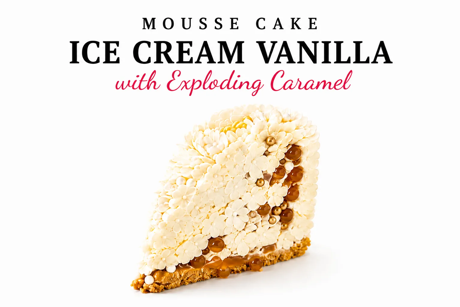 Mousse bento cake "Ice Cream Vanilla"