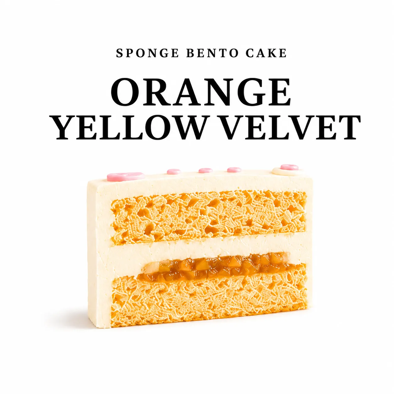 Бисквитный торт «Orange Yellow Velvet»