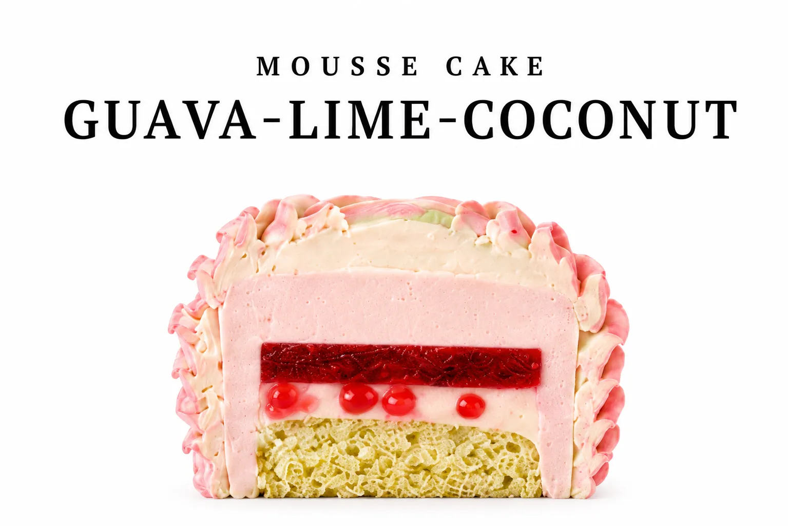 Мусс бенто торт "Guava-Lime-Coconut"