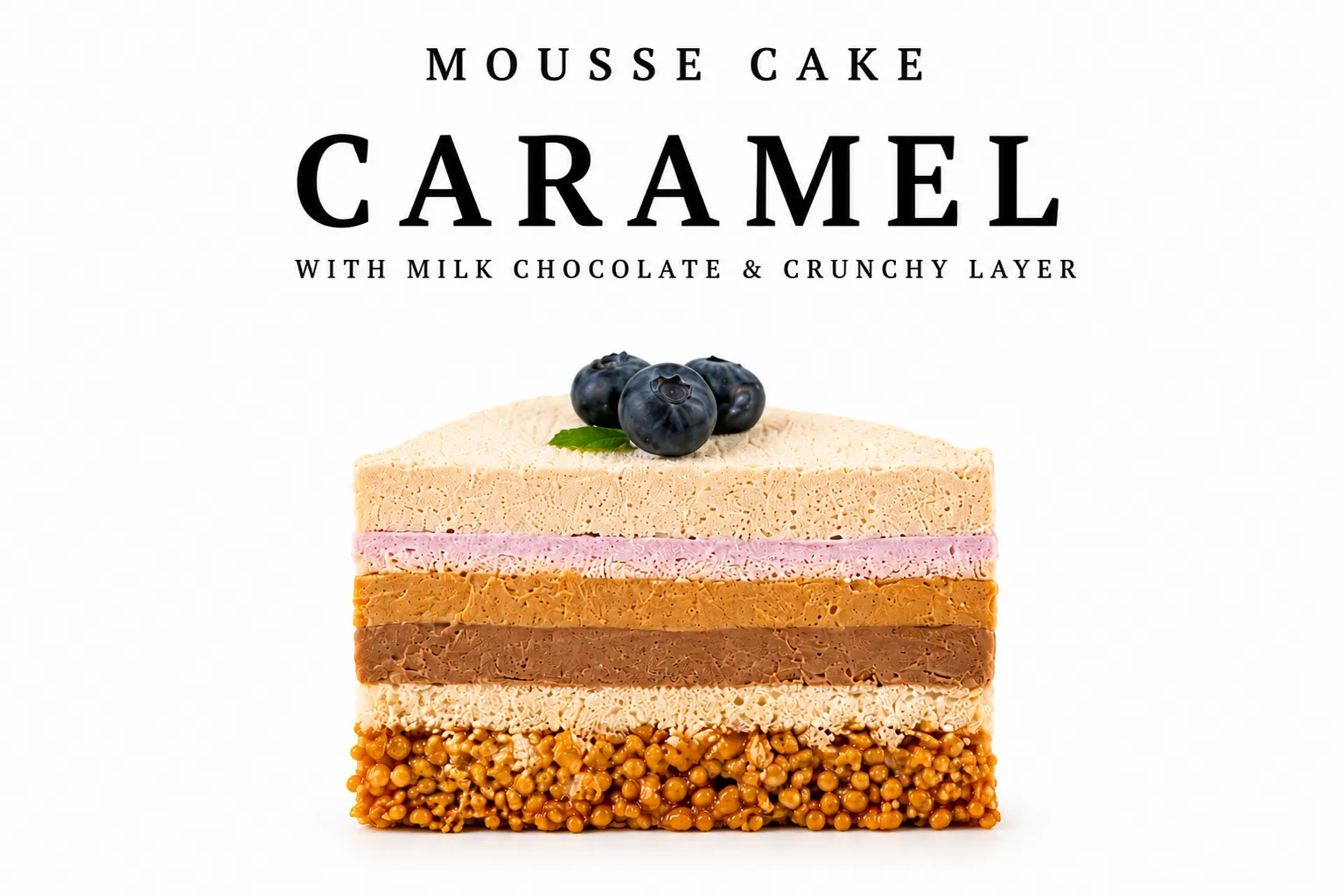 Mousse bento cake "Caramel"