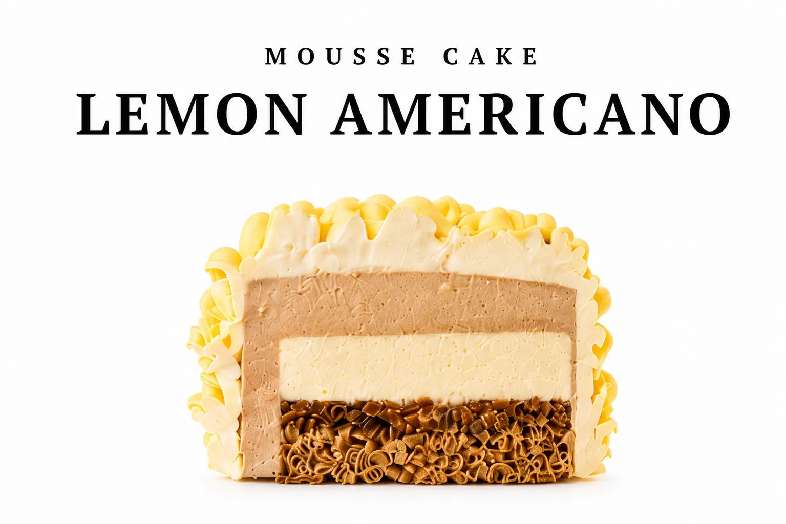 Mousse bento cake "Lemon Americano"